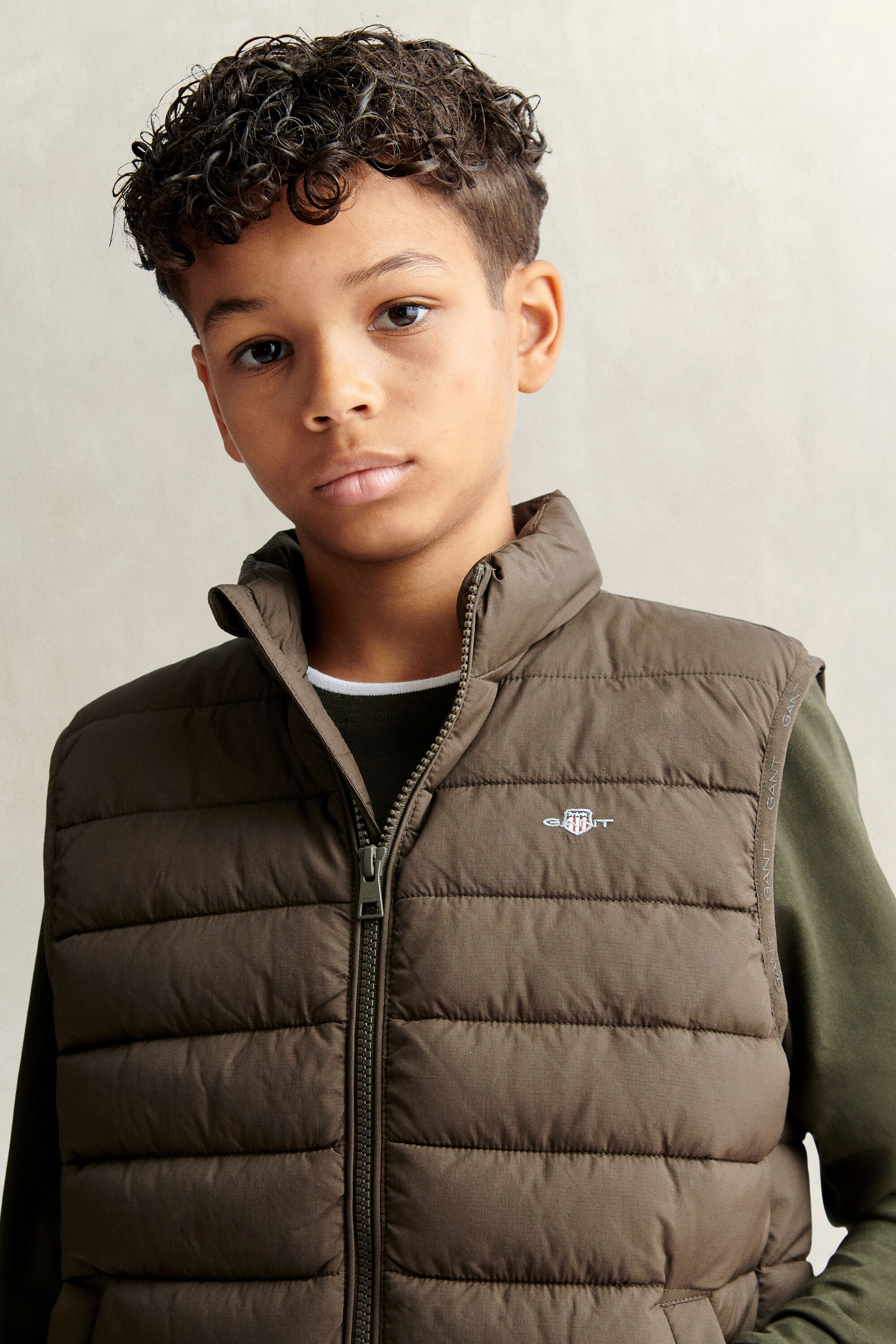 Piumino smanicato leggero Teen Boys