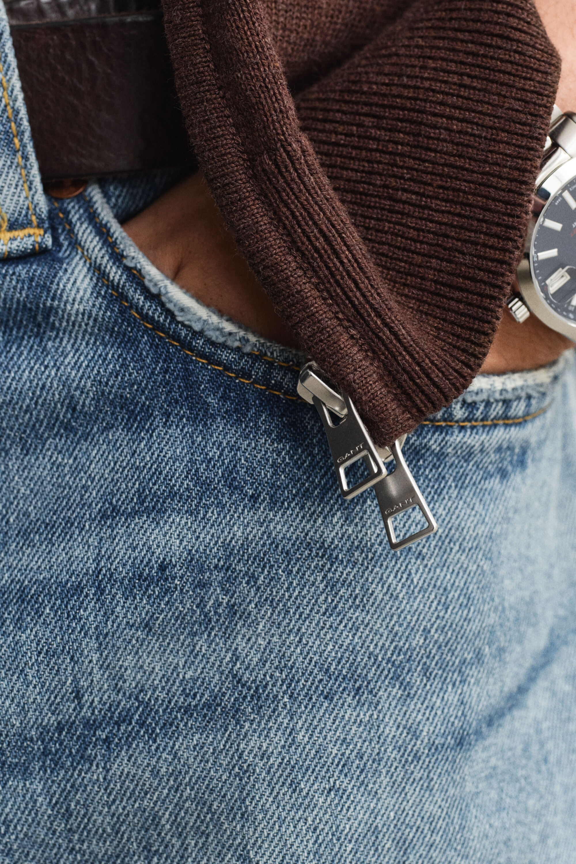 Cardigan in cotone casual con zip