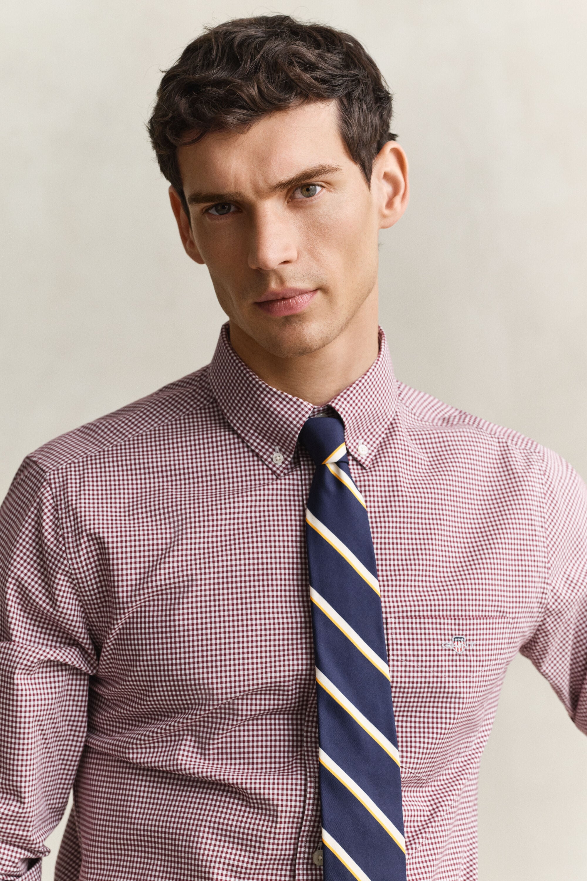 Camicia classica in popeline percalle