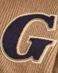 Maglia Letterman Wool Nepps con zip corta