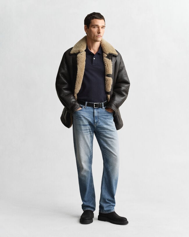 Polo Shield in piqué regular fit