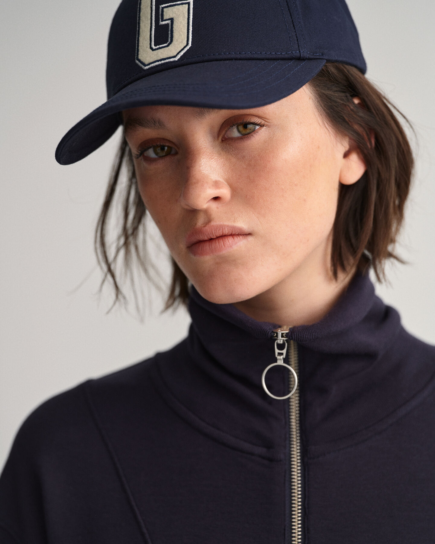 Abito di felpa con zip corta