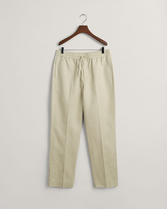 Pantaloni in lino e cotone