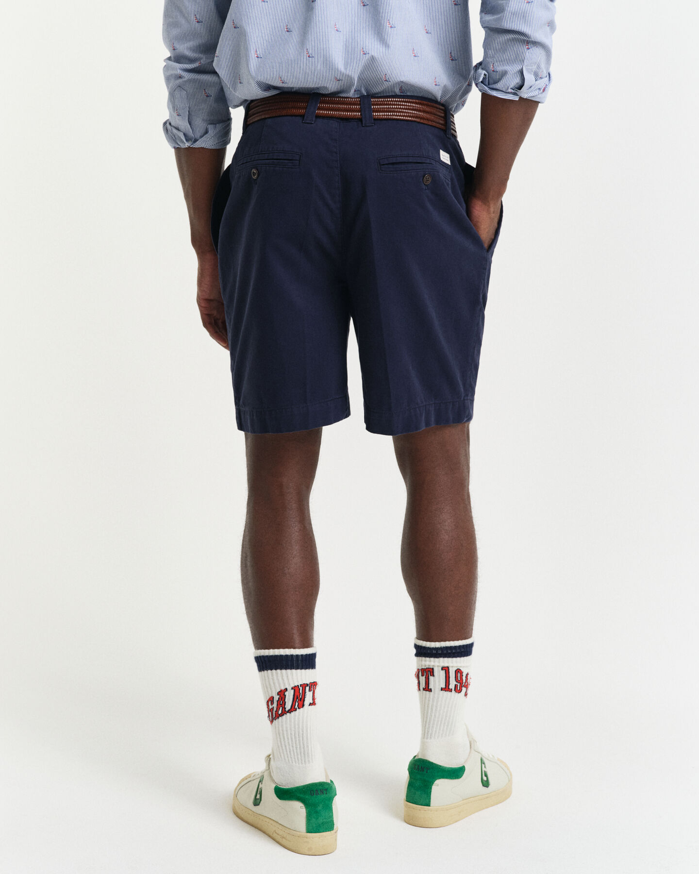 Pantaloncini chino in twill di cotone relaxed fit