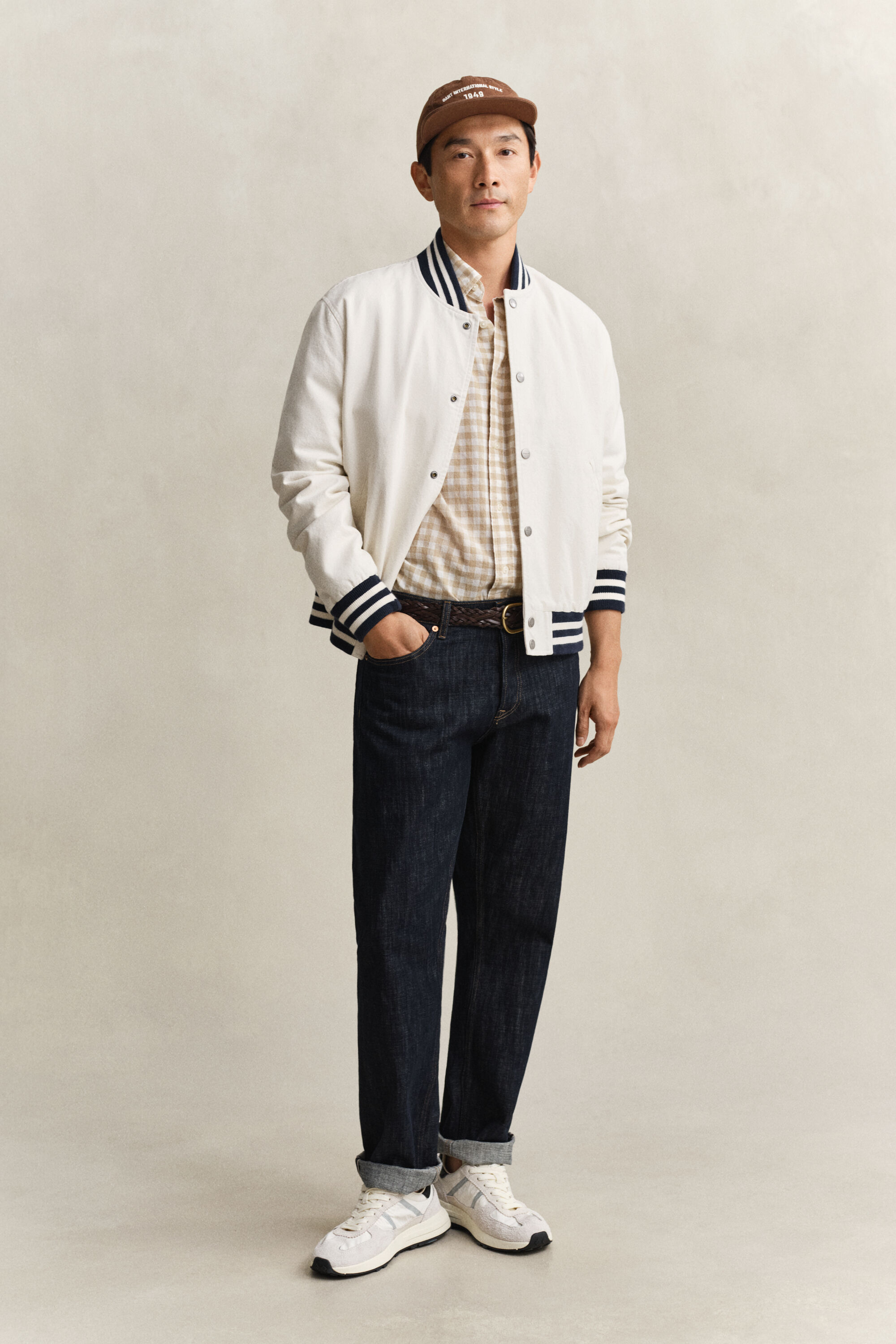 Camicia in misto lino percalle