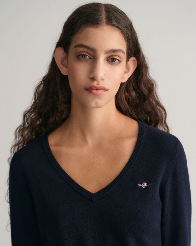 Maglia con scollo a V finissima