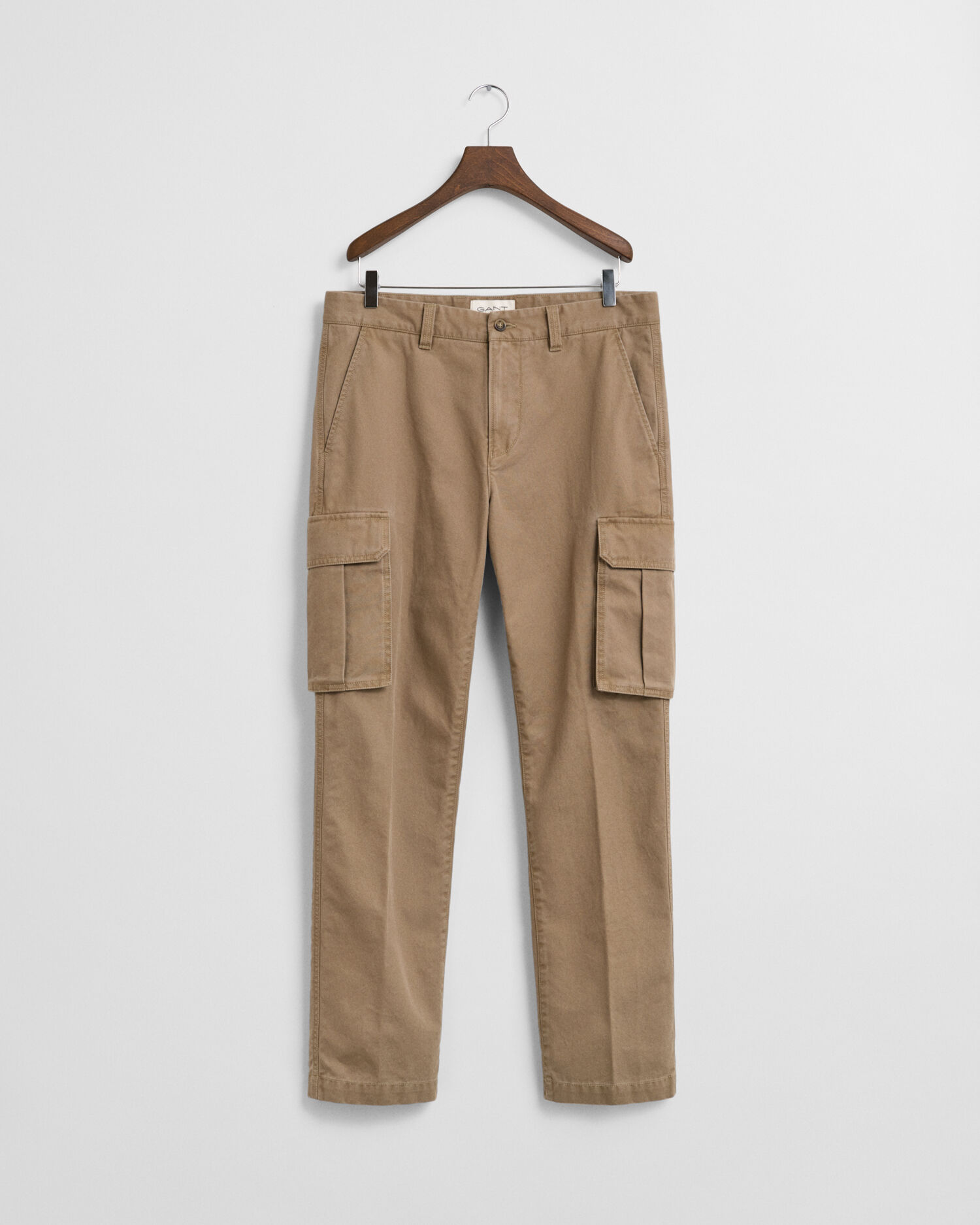 Pantaloni cargo in twill di cotone regular fit
