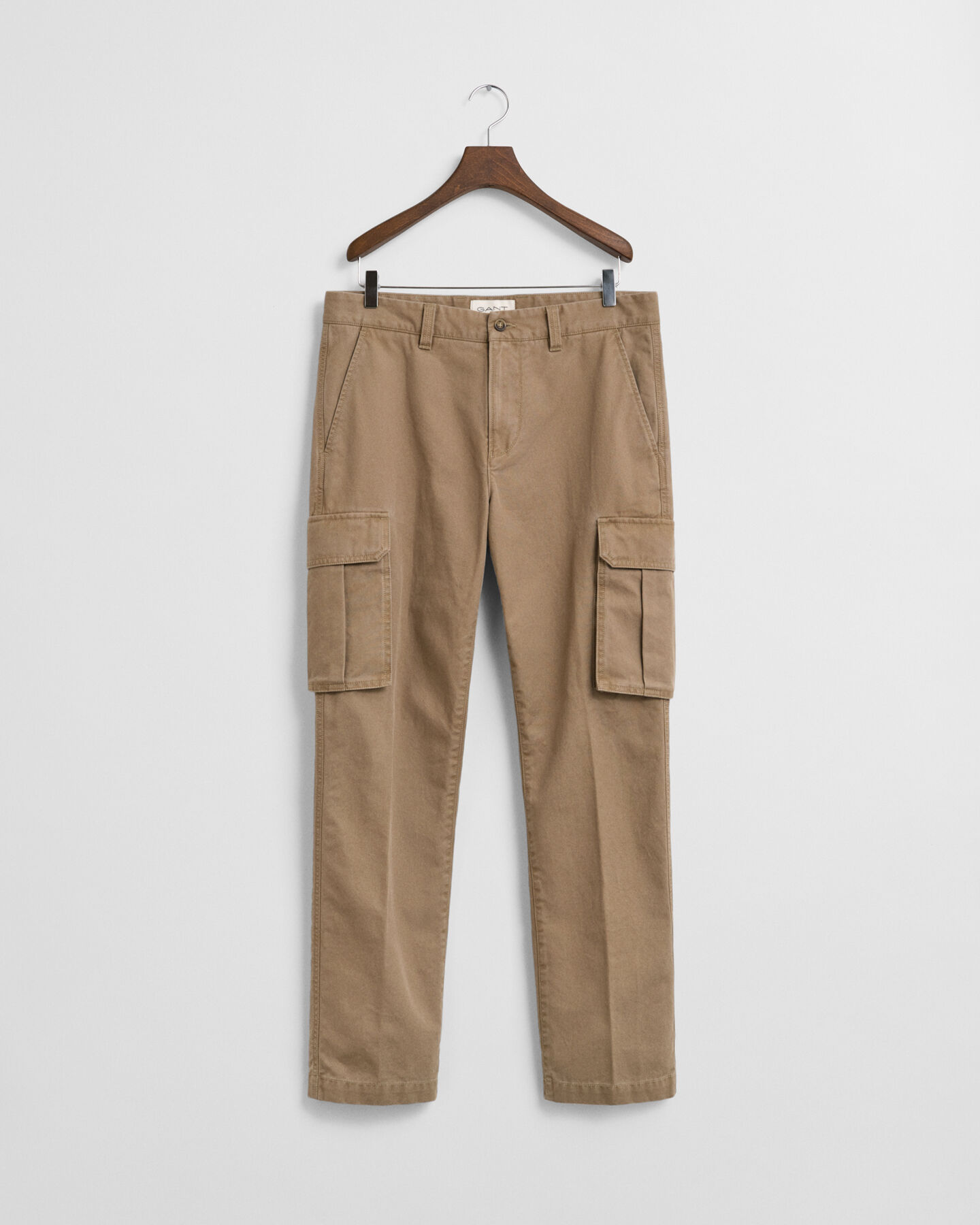 Pantaloni cargo in twill di cotone regular fit