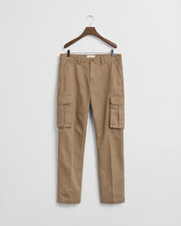Pantaloni cargo in twill di cotone regular fit