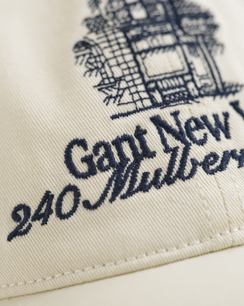 Cappellino in twill délavé