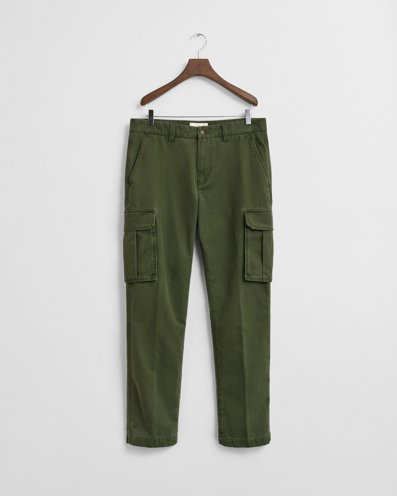 Pantaloni cargo in twill di cotone regular fit