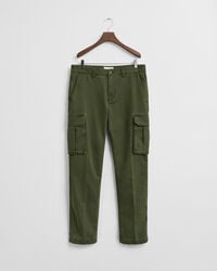 Pantaloni cargo in twill di cotone regular fit