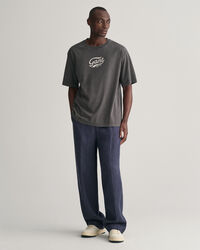 T-Shirt a délavé stone