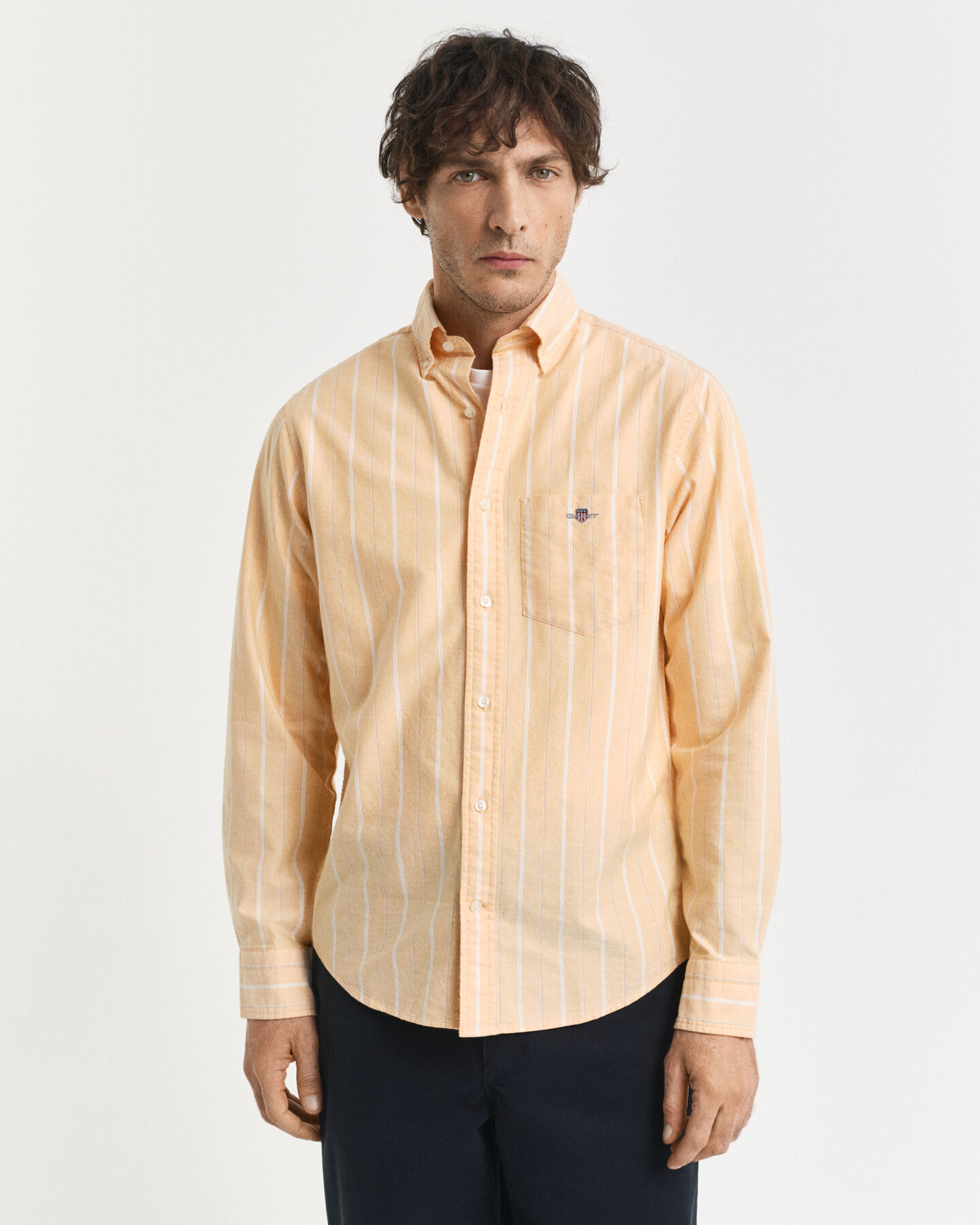 Camicia Oxford classica a righe regular fit