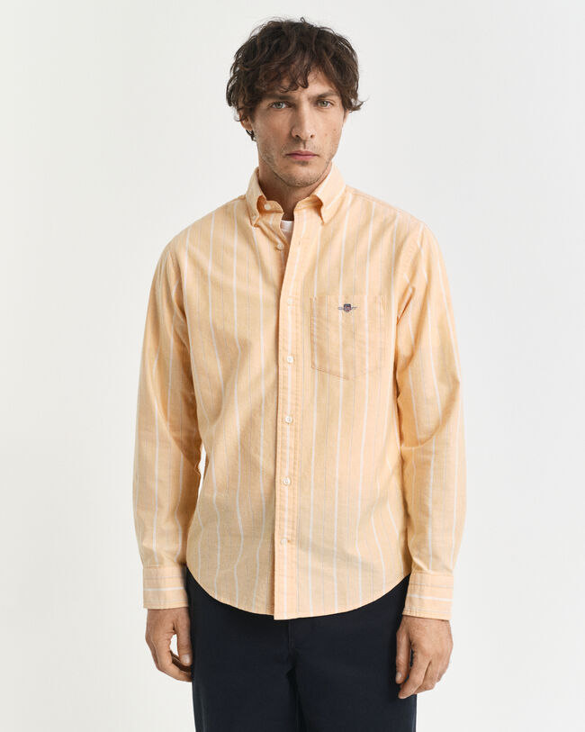 Camicia Oxford classica a righe regular fit