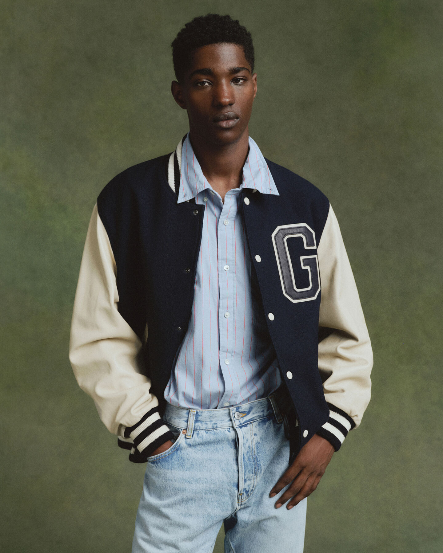 Camicia Oxford a righe Dreamy oversize