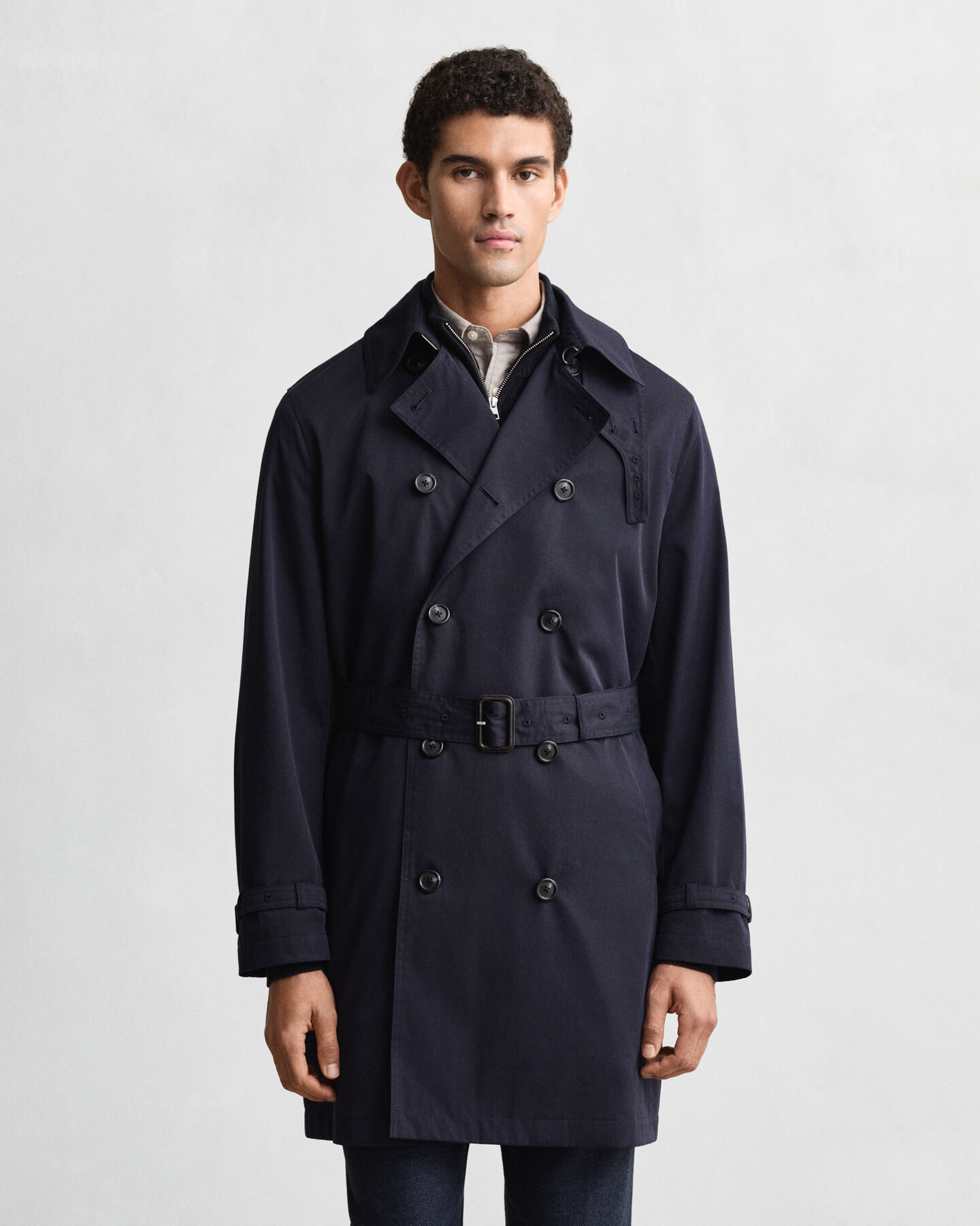 Trench in misto cotone