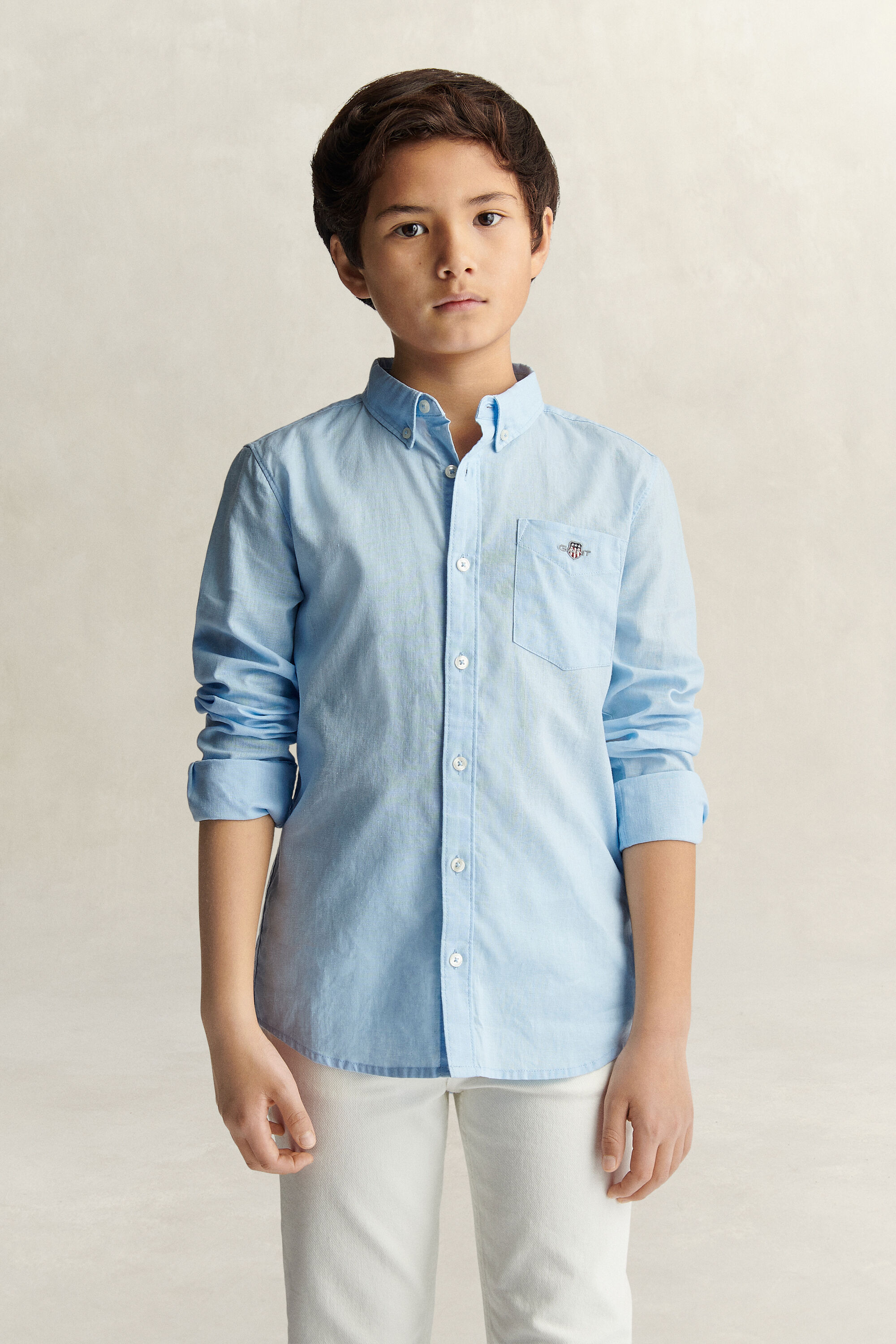 Camicia in misto lino Teen Boys