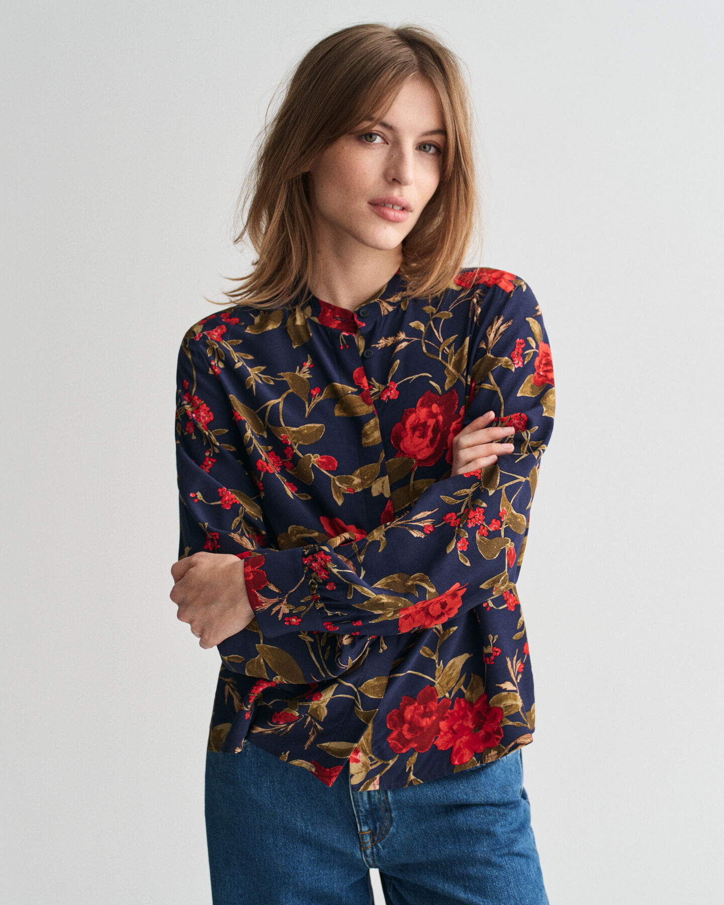 Blusa Rose stampata