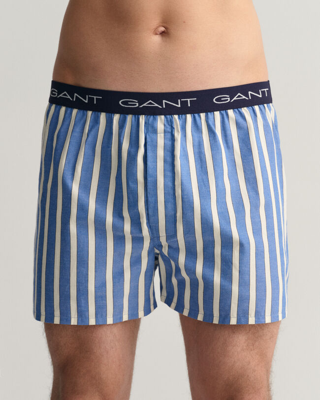 Confezione da 2 paia di boxer a quadri e righe