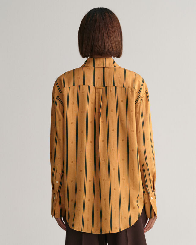 Camicia a righe Monogram relaxed fit