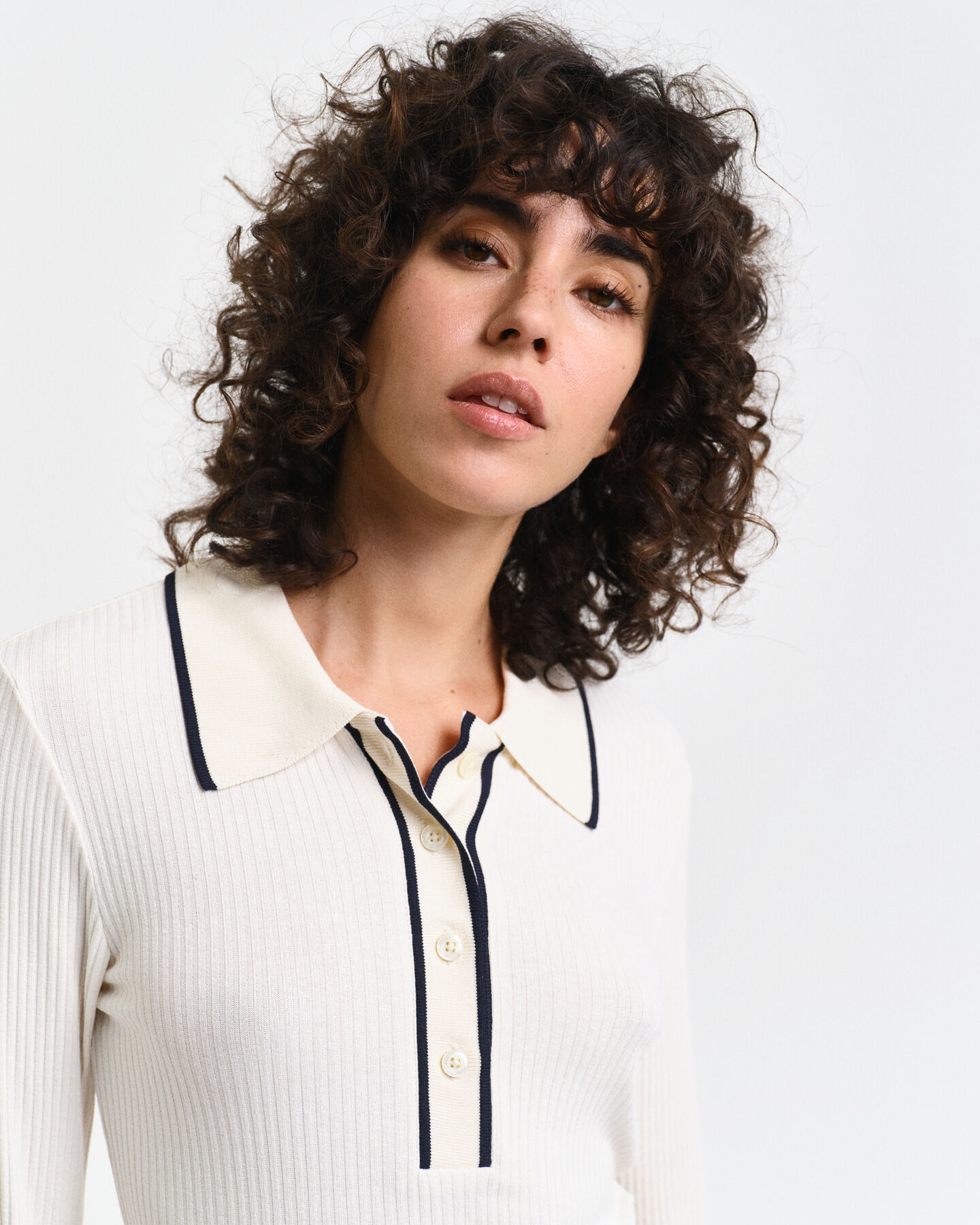 Polo maniche lunghe a coste