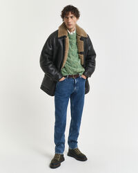 Jeans regular fit con lavaggio uniforme