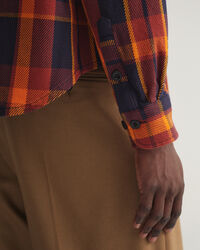 Camicia giacca in twill pesante a quadri