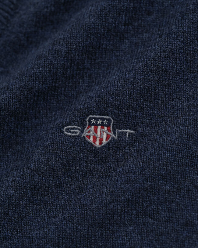 Maglia con scollo a V in finissima lana d’agnello