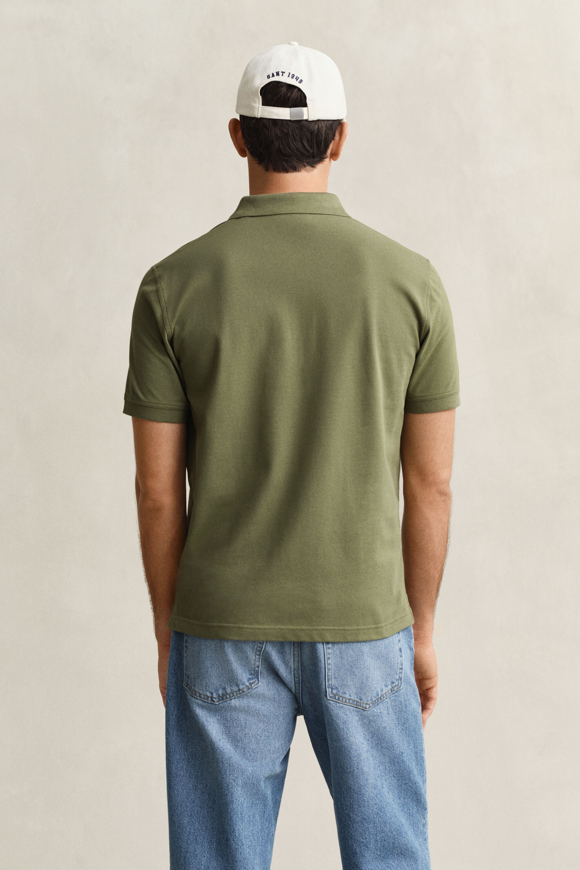 Polo in piqué a contrasto