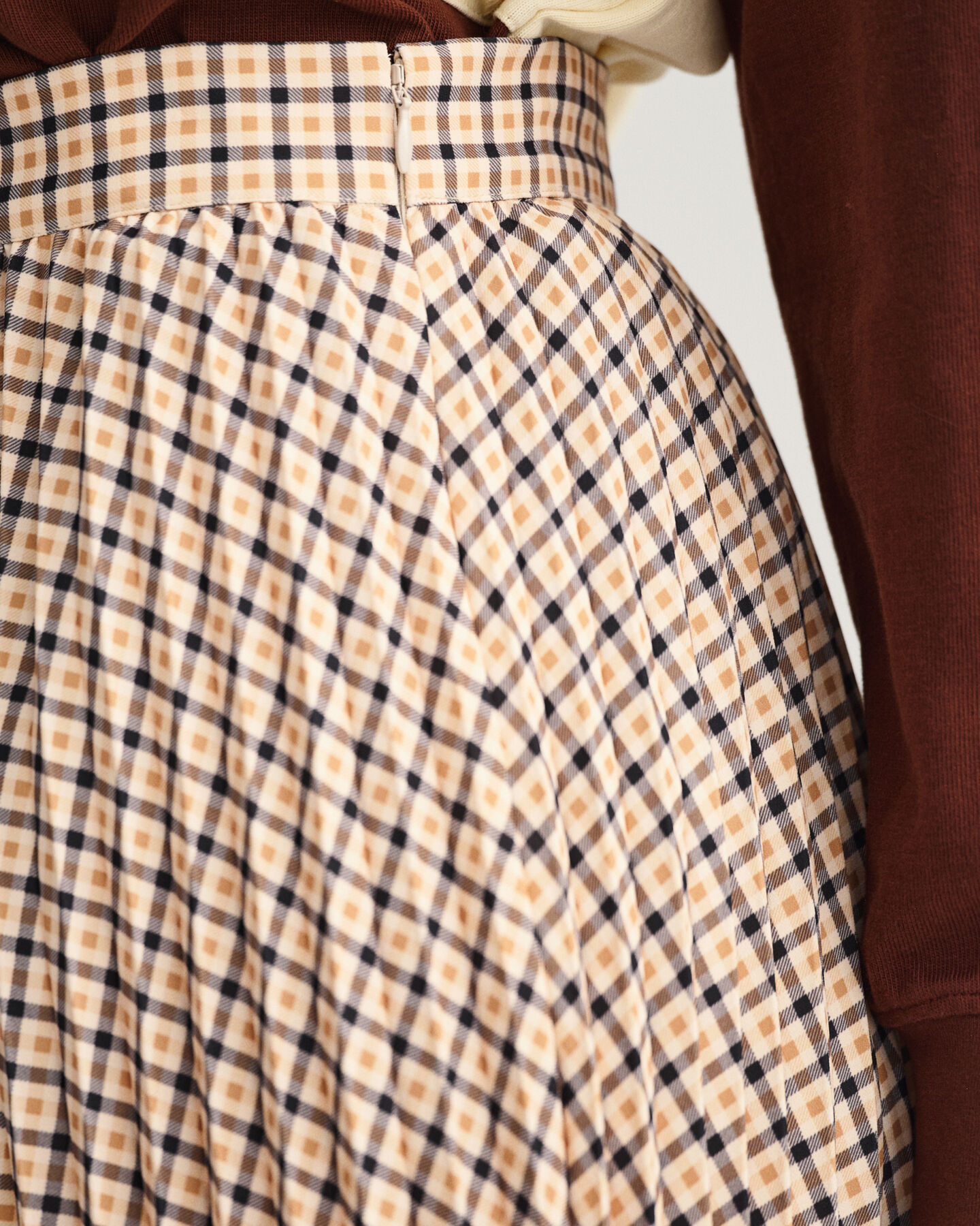 Gonna plissettata a quadri