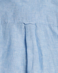 Camicia di lino a quadri in chambray regular fit