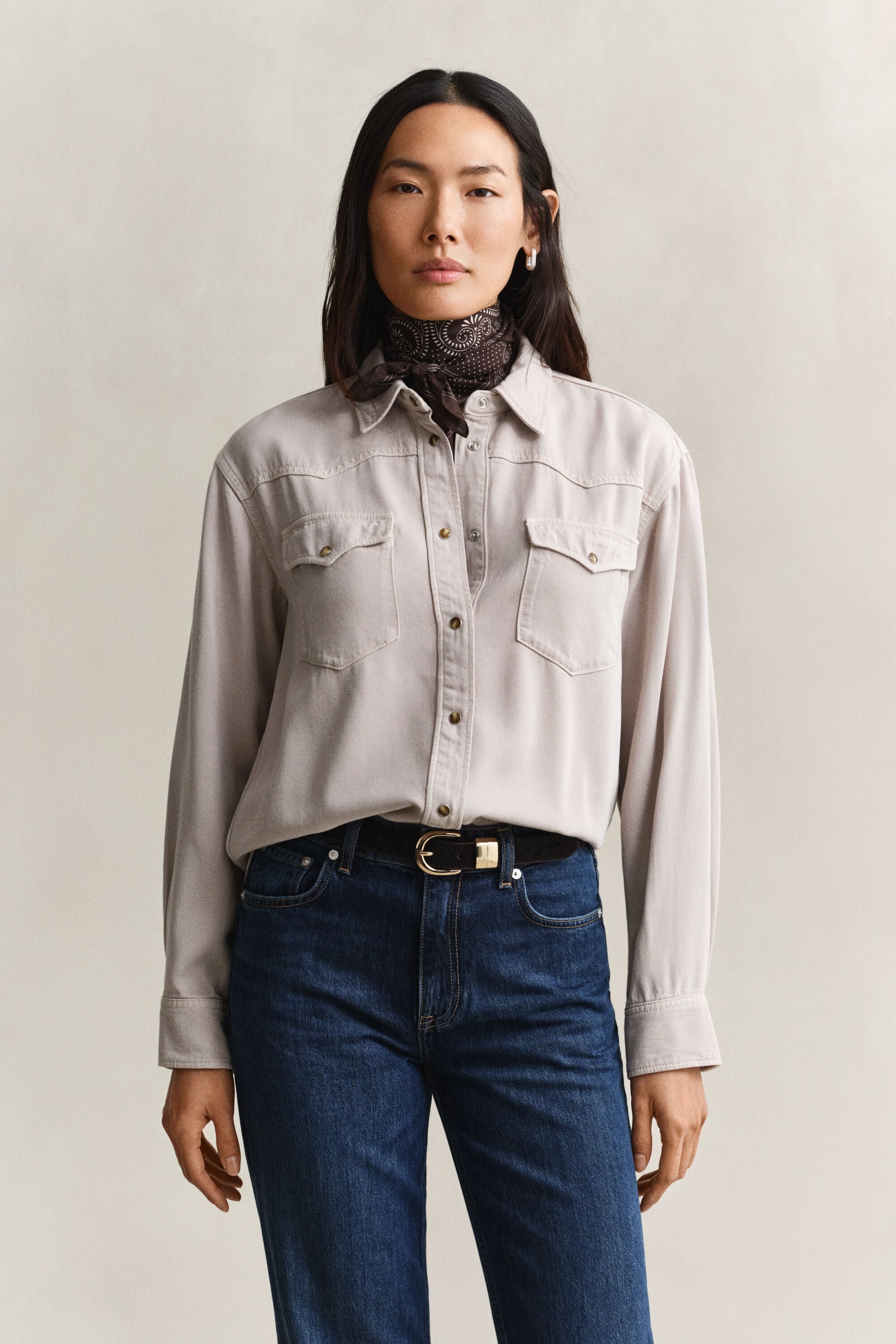 Camicia Ranger in twill di jeans