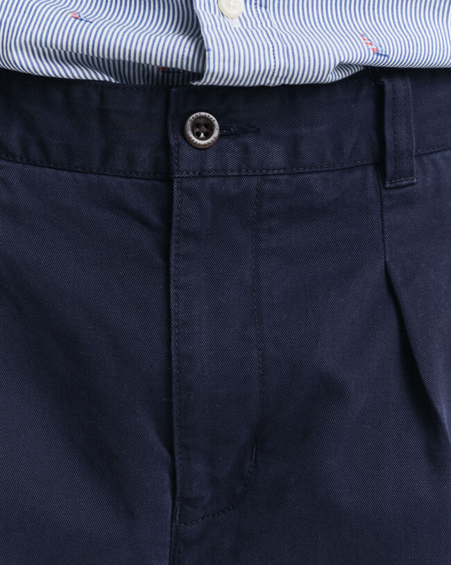 Pantaloncini chino in twill di cotone relaxed fit