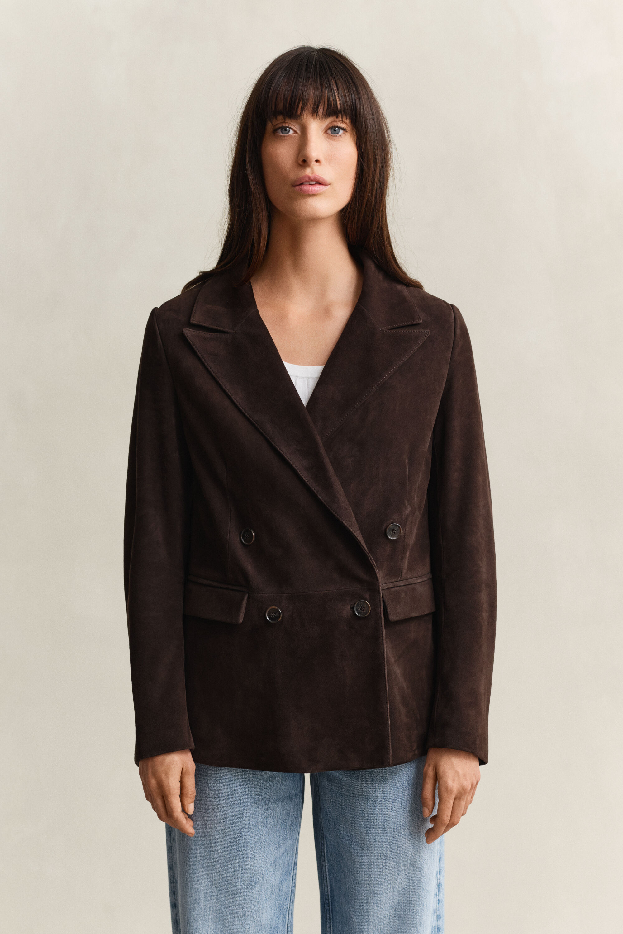Blazer Club in camoscio