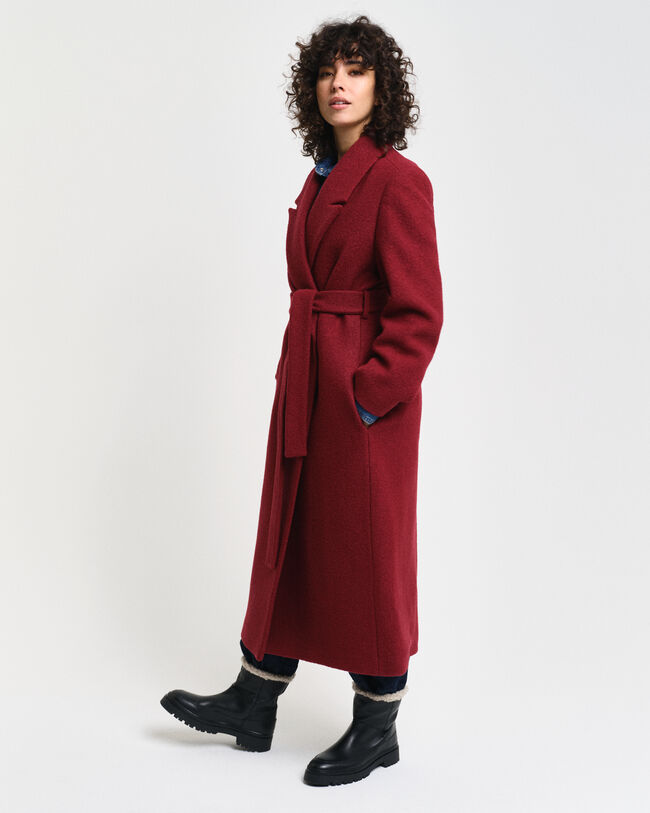 Cappotto a vestaglia in rilievo