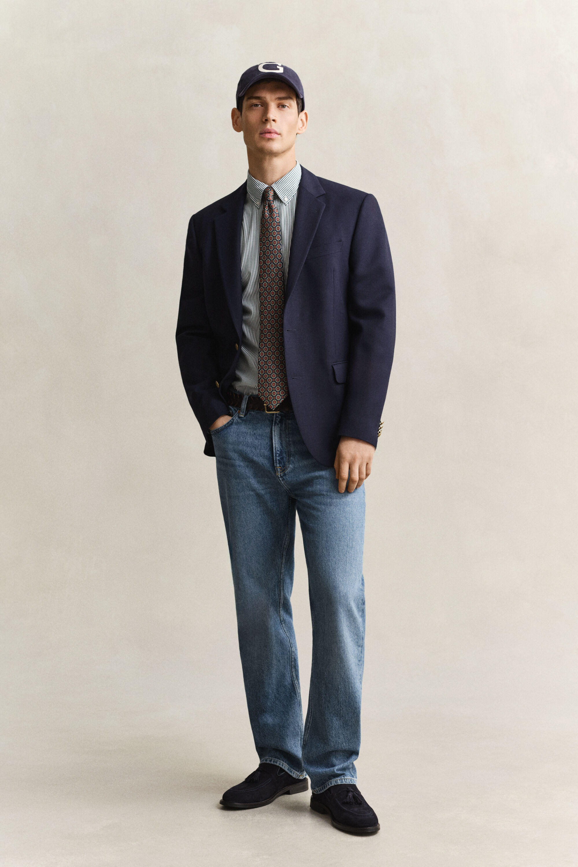 Camicia in popeline a righe Classic regular