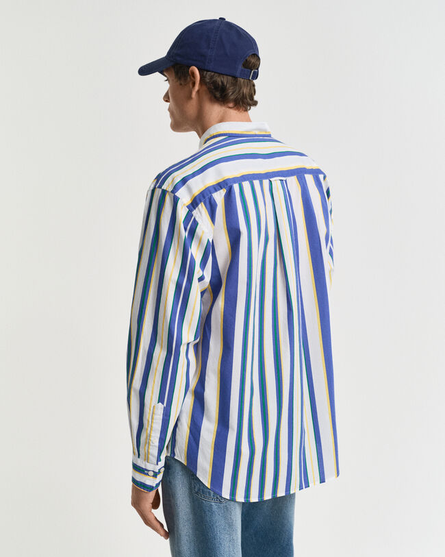 Camicia stampata a righe relaxed fit