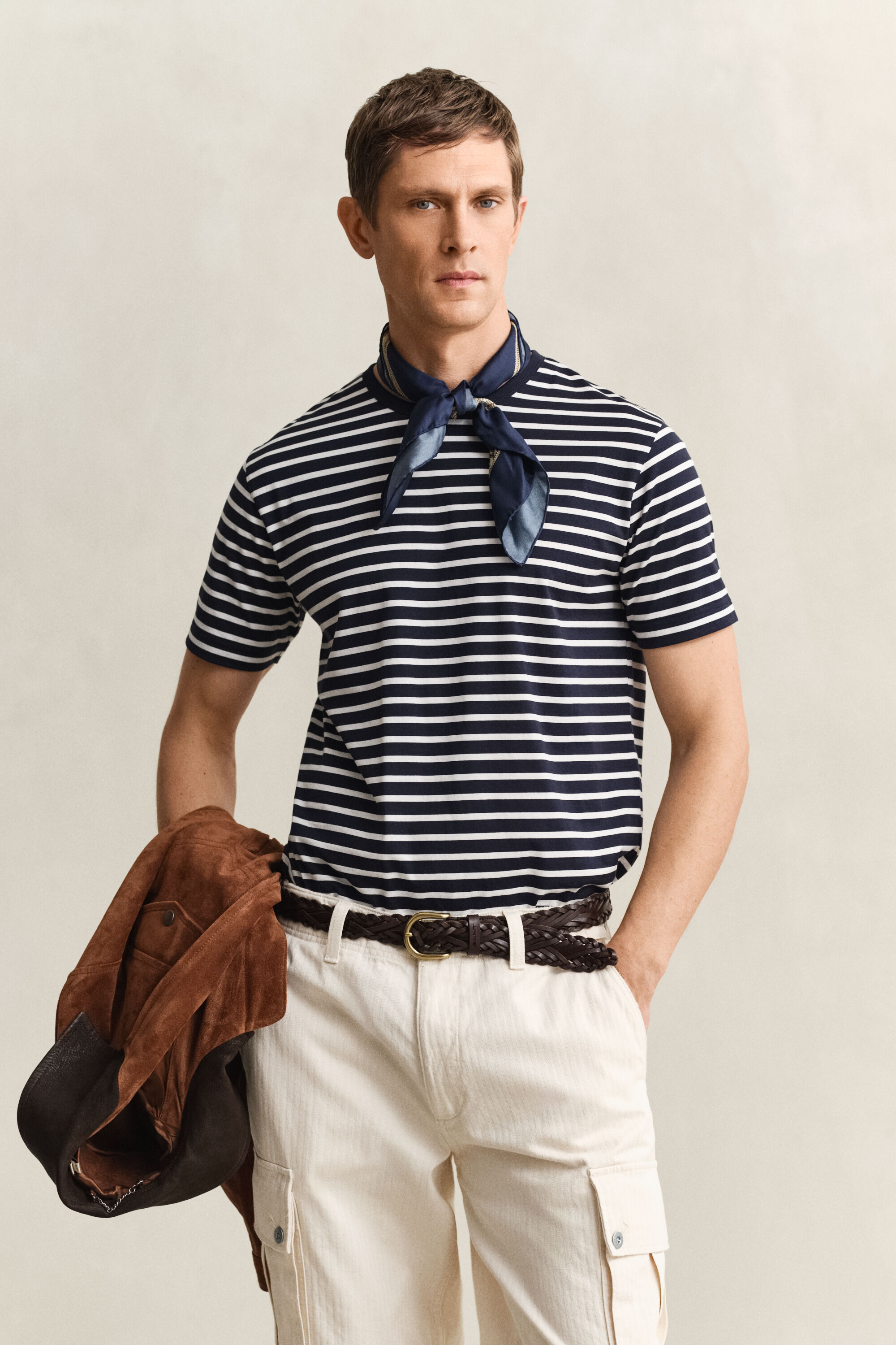 T-shirt a righe in cotone Pima