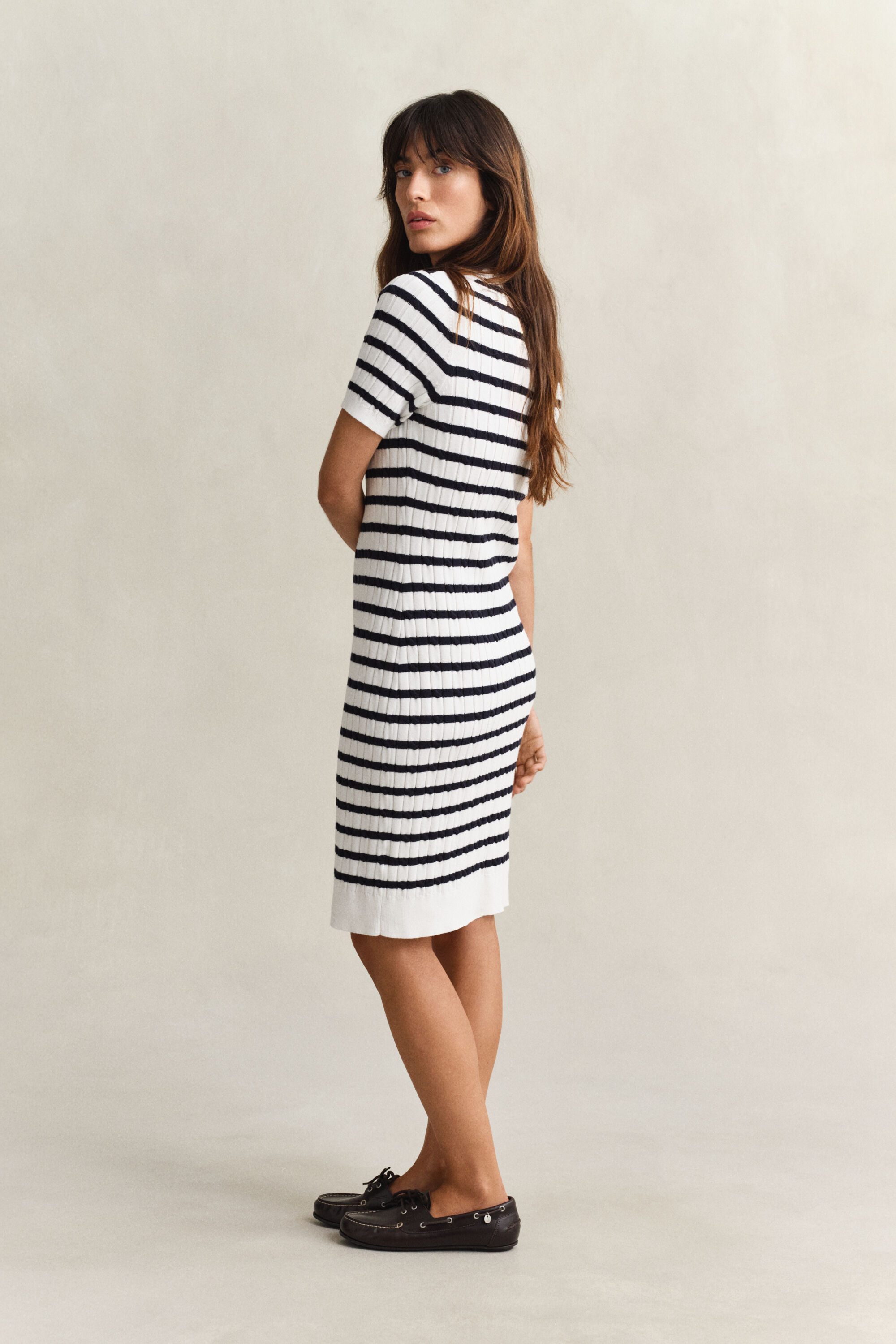 Abito in cotone a trecce