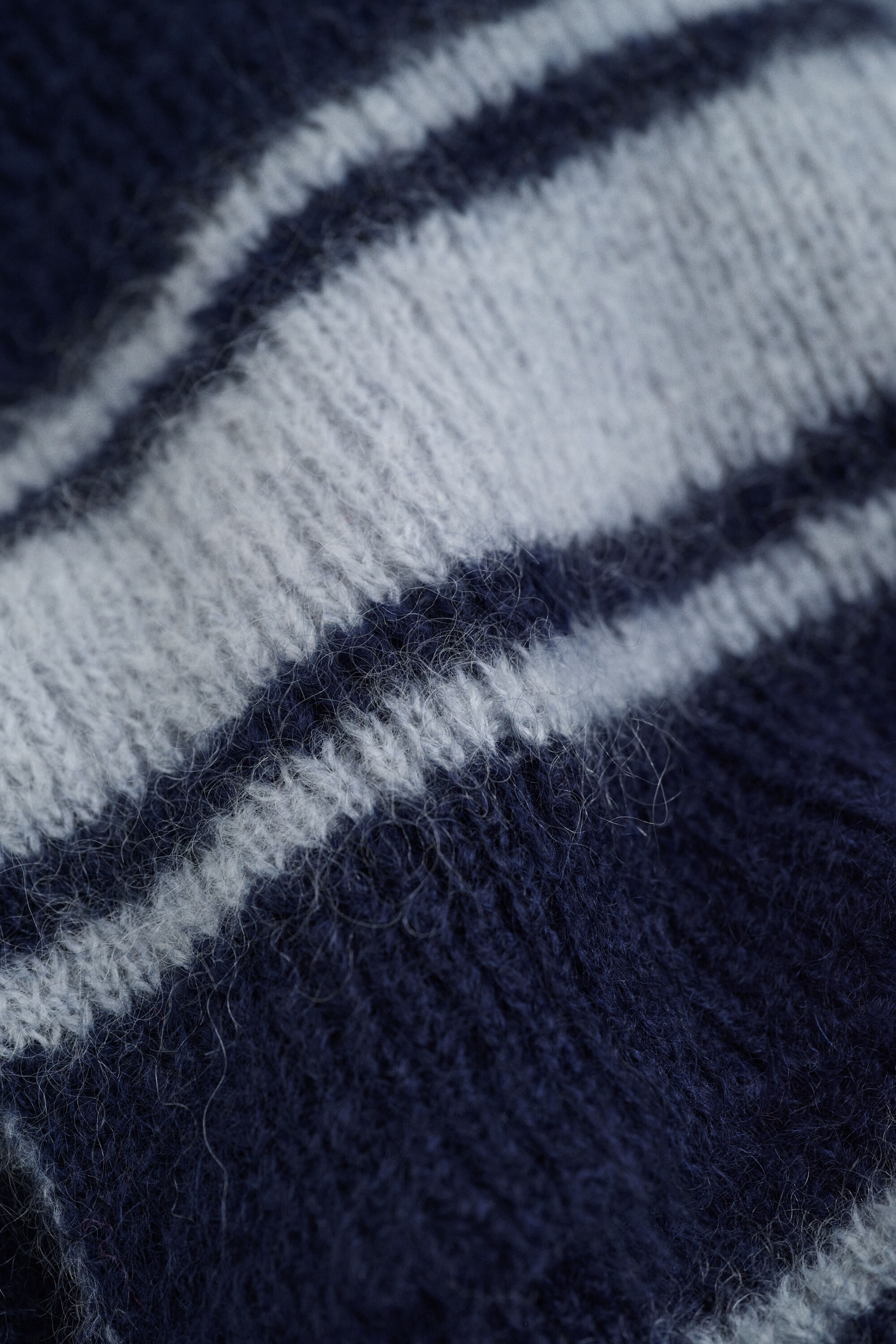 Sciarpa in mohair a righe
