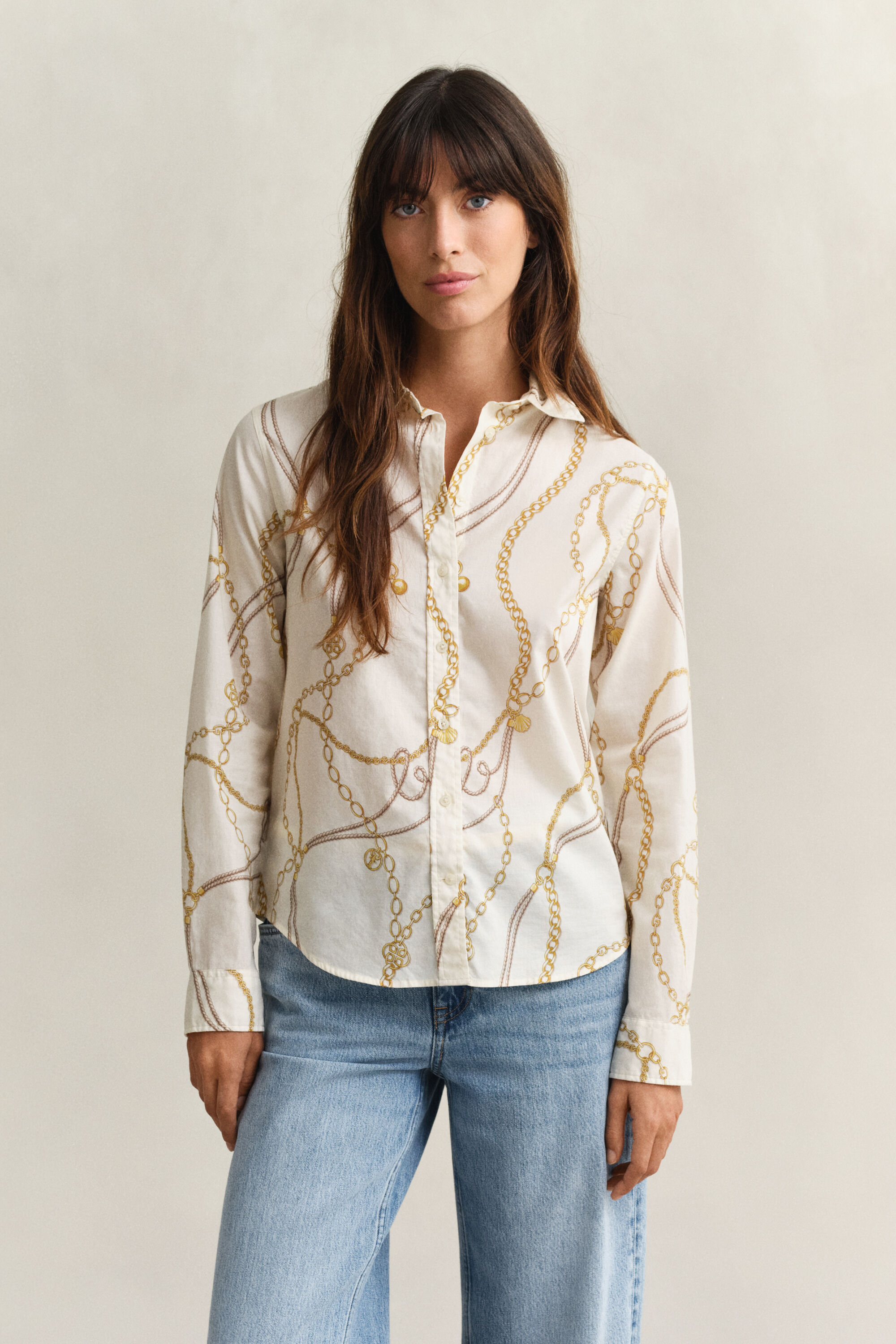 Camicia in voile di cotone