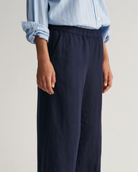 Pantaloni Pull-on in misto lino relaxed fit