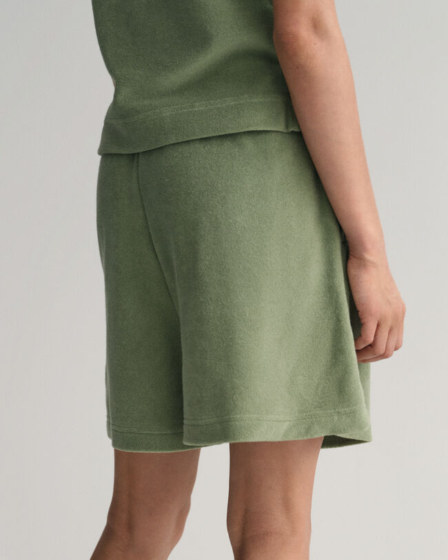 Pantaloncini in spugna a vita alta Teen Girls