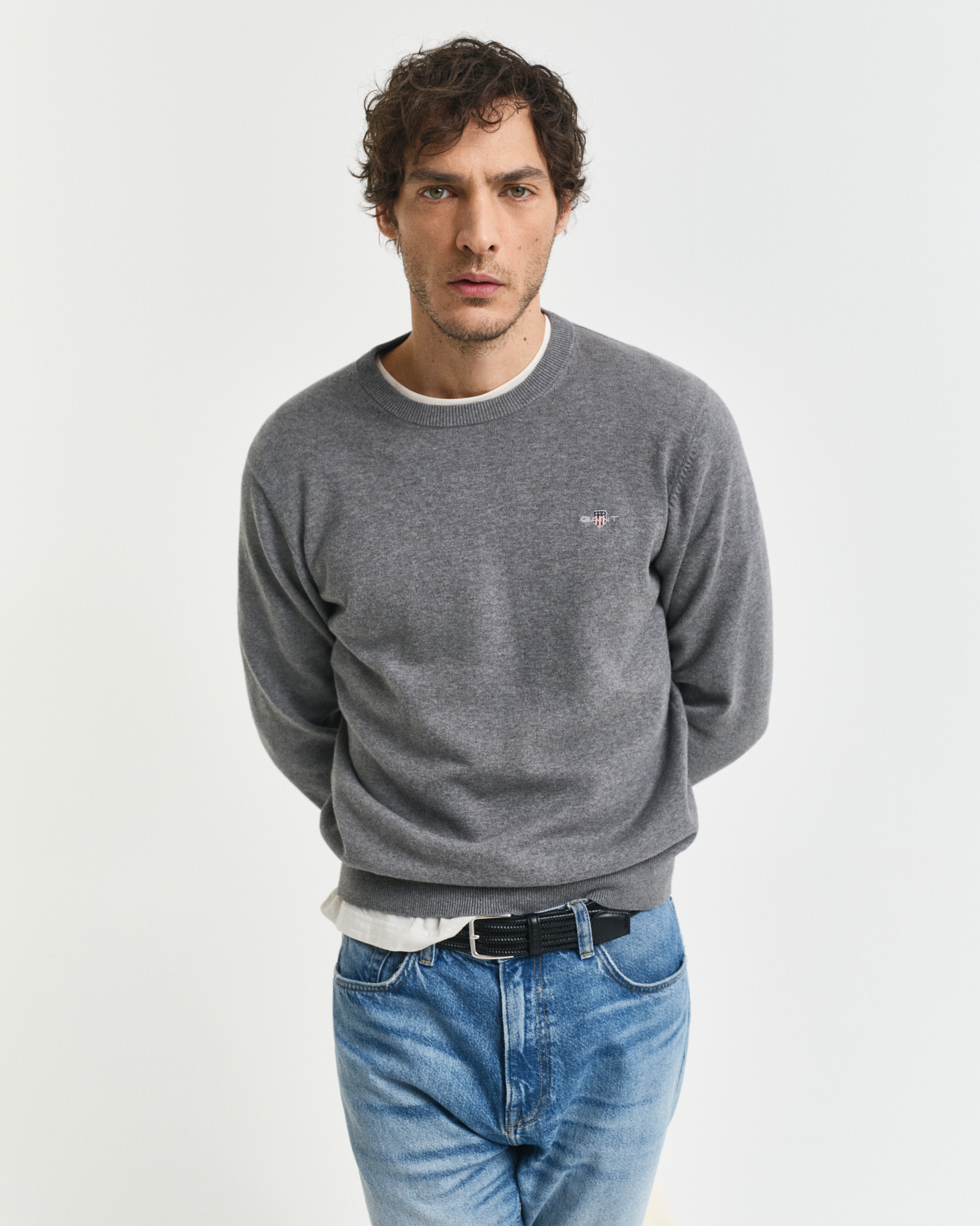 Gant Maglia Girocollo in Finissima Lana D Agnello