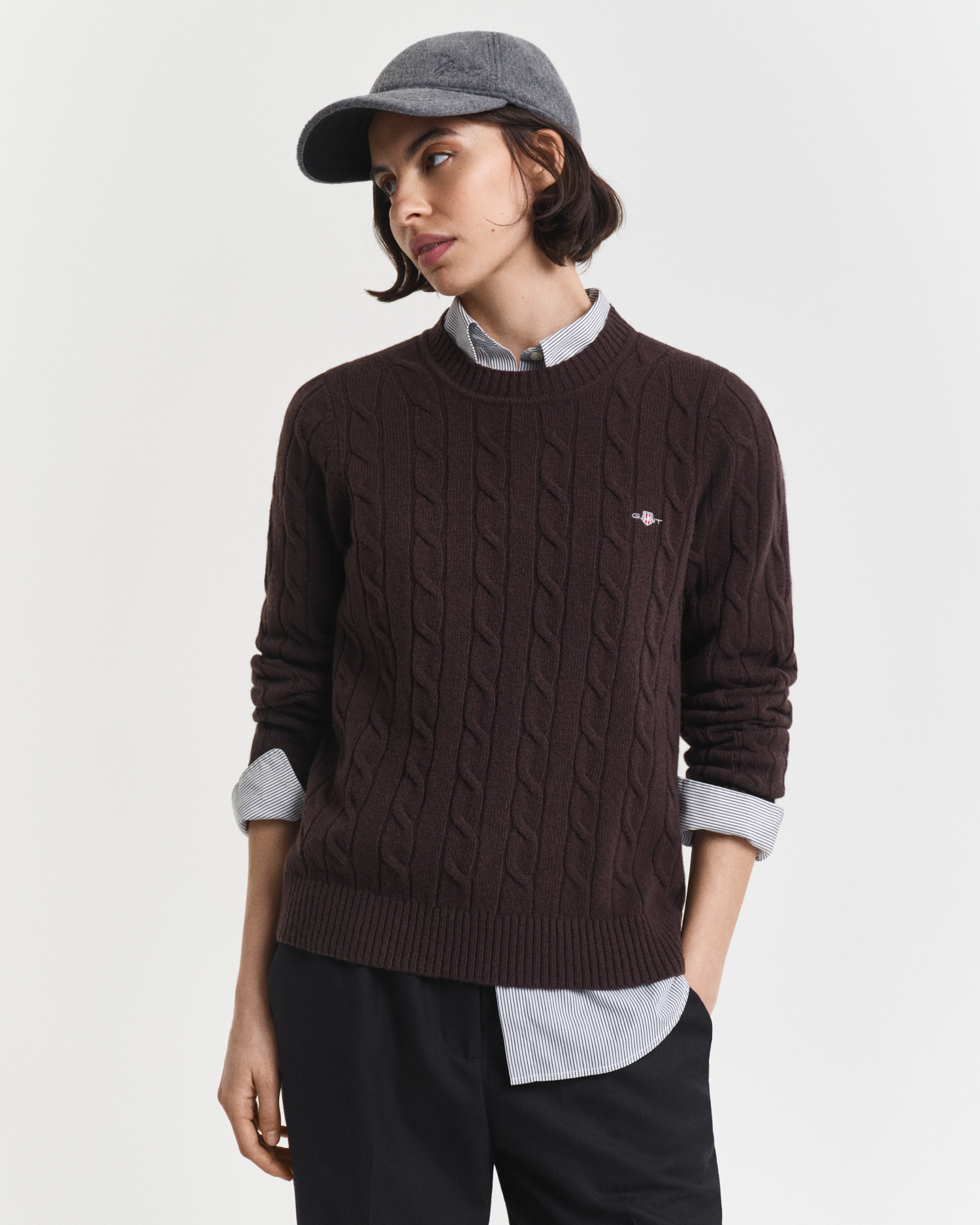 Acquista Gant Maglia girocollo shetland - Grigio su