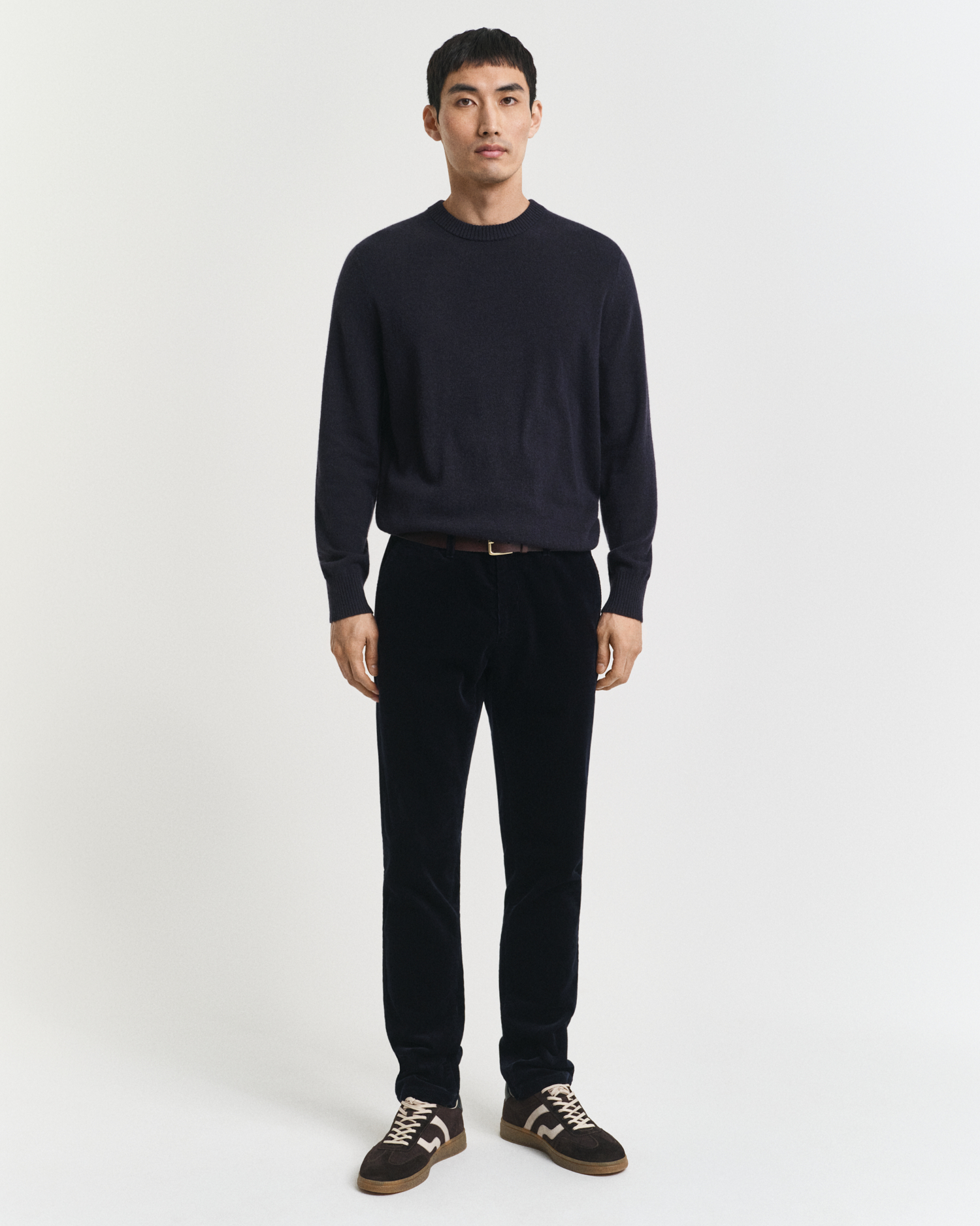 Pantaloni Uomo In Velluto A Coste Eleganti - Taglio Dritto, Vita Elasticizzata, Slim Fit, Per Tempo Libero E Inverno