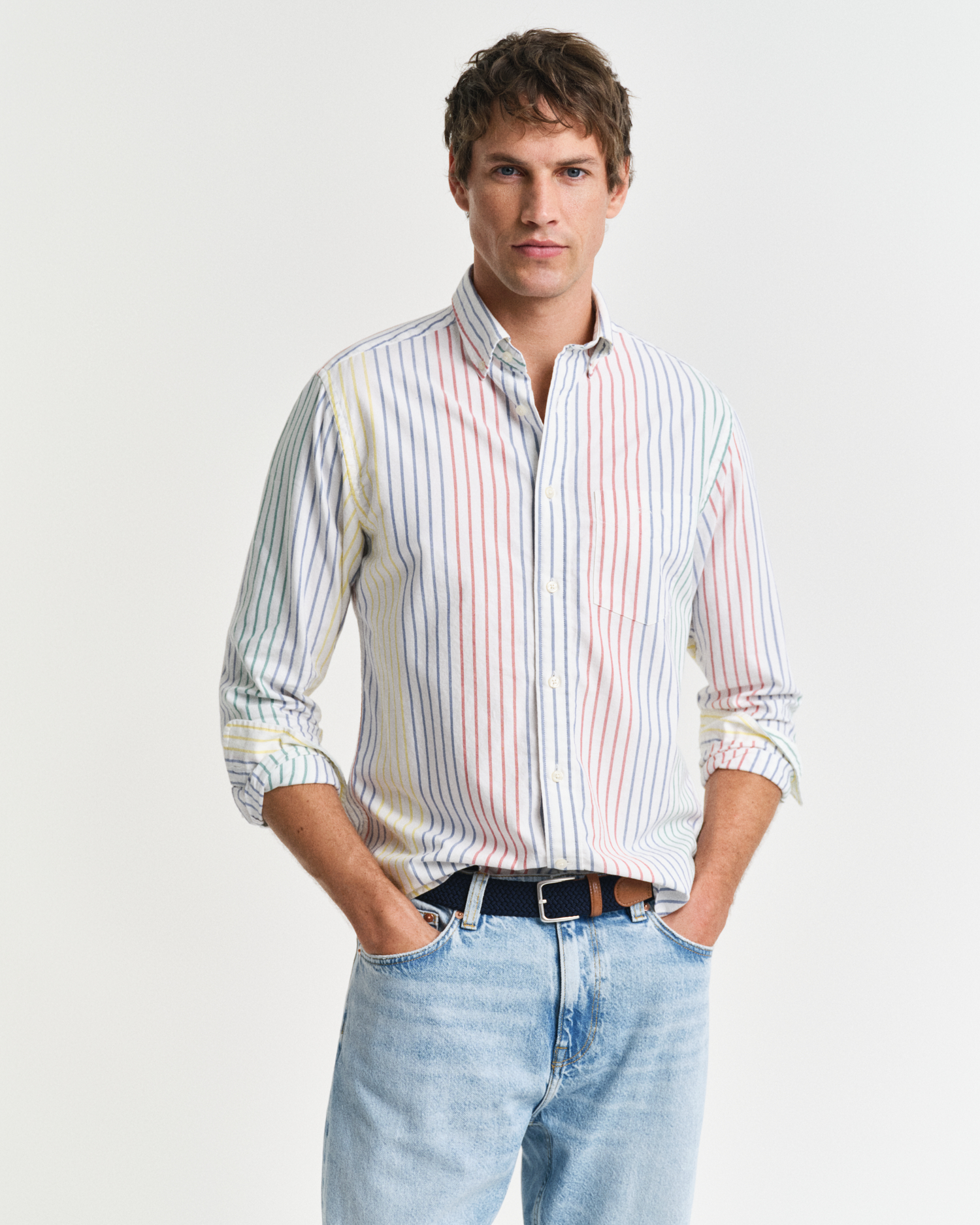 Sun68 Camicia Oxford S35301 A Maniche Lunghe main image 0